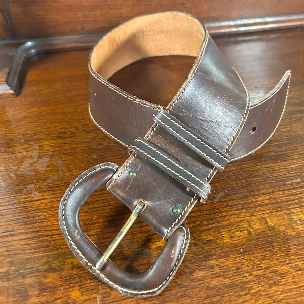 ANNE KLEIN Women's Wide Belt, Adjustable Buckle Size Small